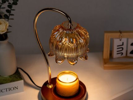 Flower Candle Warmer Lamp with Timer