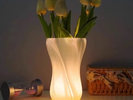Frosted Glass Vase lamp