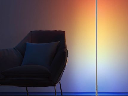 RGBCW Corner Floor Lamp - White