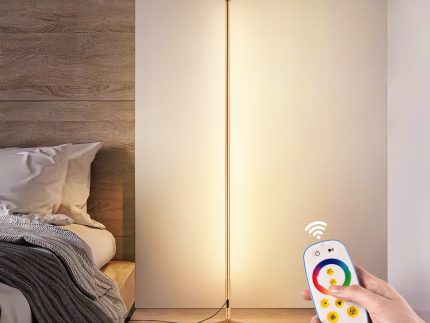 RGBCW Corner Floor Lamp - Golden