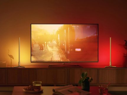 RGBCW Corner Table Lamp - Golden