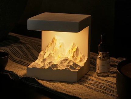 Snow Mountain Night Light, Diffuser Stone